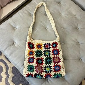 Floral tote bag